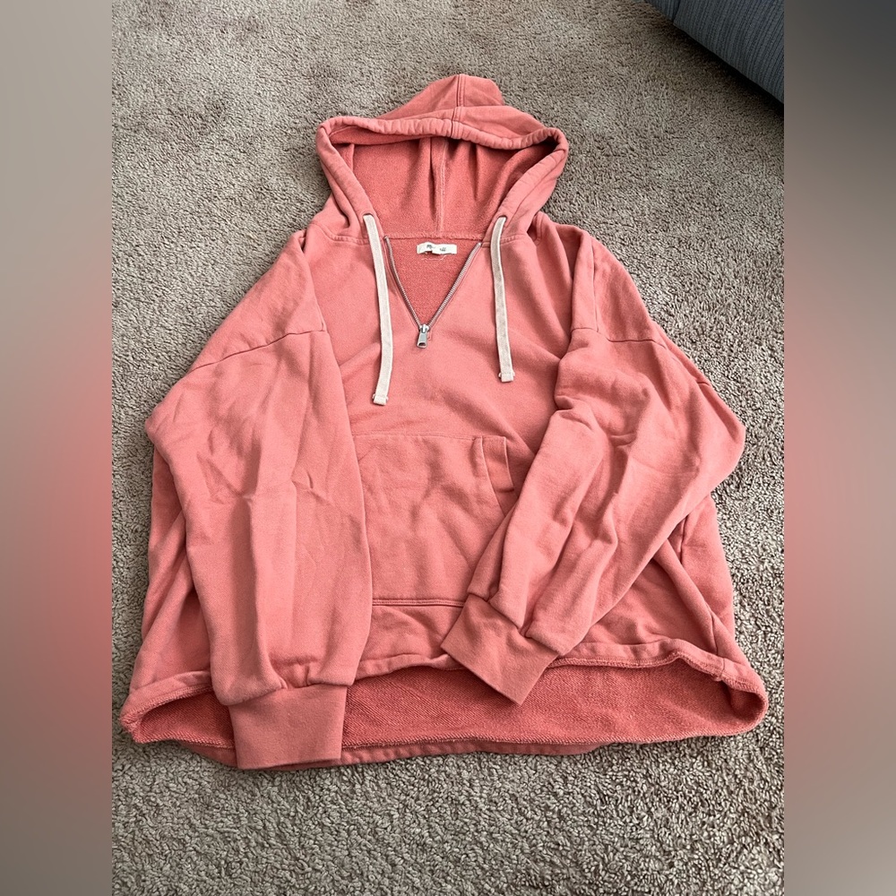 Madewell Quarter Zip Hoodie